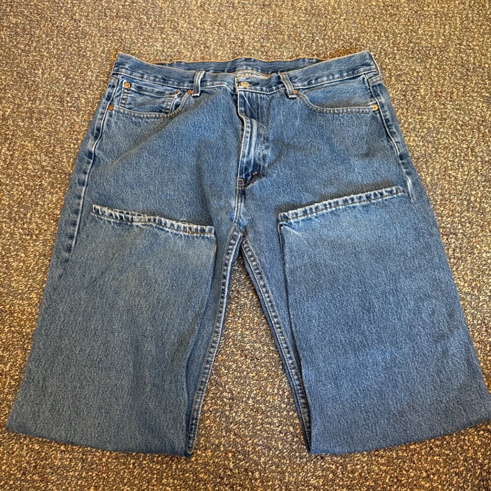 Levi’s 505 Straight Leg Jeans Blue Denim Men’s W38 L30 - Picture 4 of 5